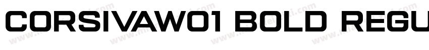 CorsivaW01 Bold Regular字体转换